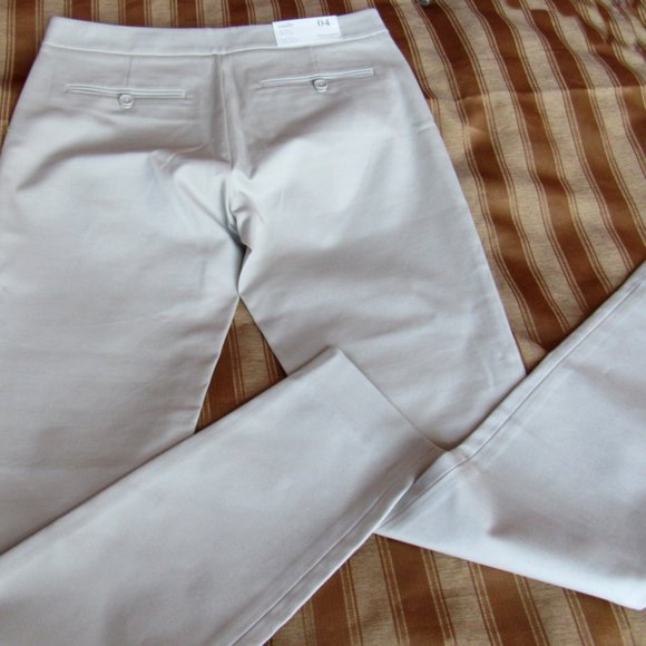 Club Monaco Women Pants, Beige,sz.4,Low Rise, Skinny Leg - Picture 4 of 7